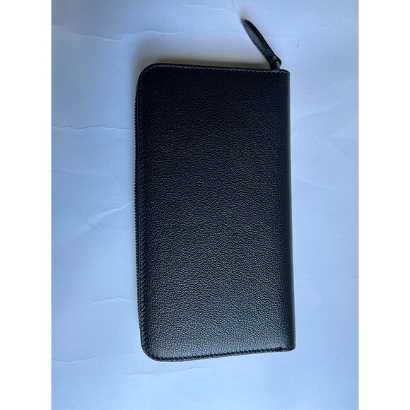 BURBERRY WOMEN WALLET LEATHER ZIP AROUND IN Black - Picture 3 of 9